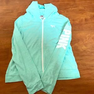VICTORIA SECRET PINK ZIP UP SWEATER